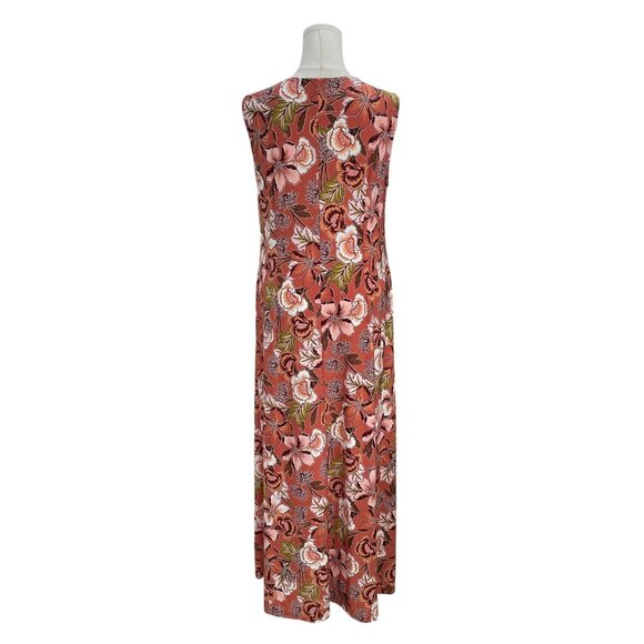 Ellen Weaver Sleeveless Maxi Dress Floral Boho Summer Vacation Resort Large - Picture 8 of 9